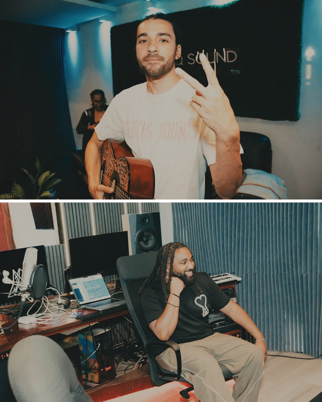 Producer working a session in the Green Studio at the KENEKT camp