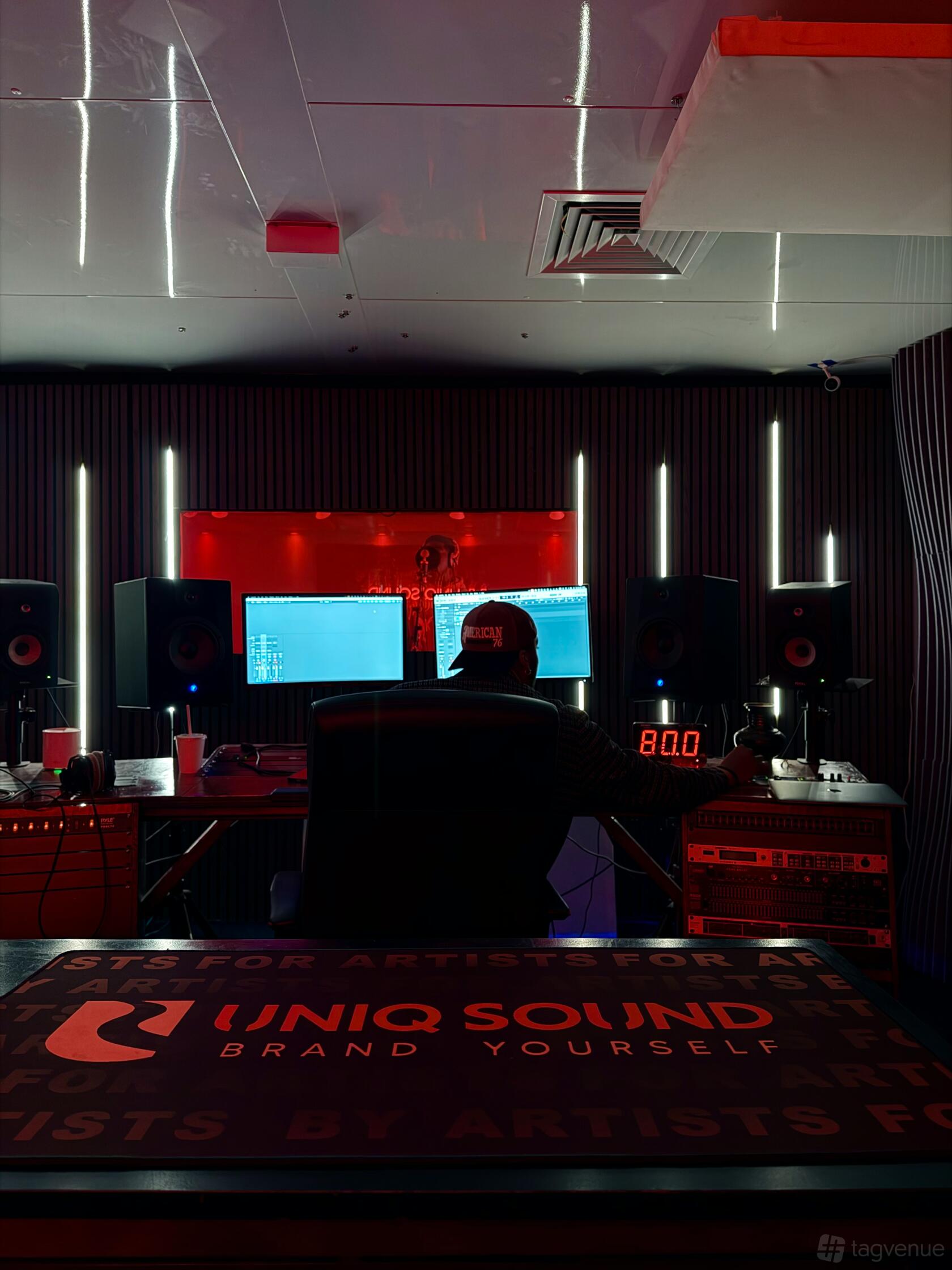Red Studio configured space at Uniq Sound